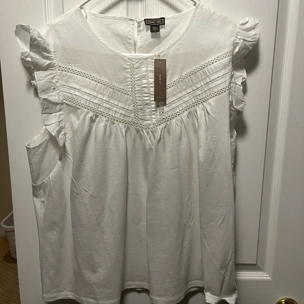 JCrew woman’s Point Sur Cotton top